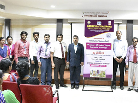 Inauguration of The Institution of Engineers(India)Puducherry MIT Students